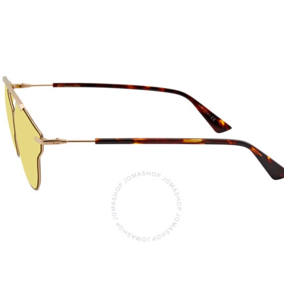 Christian Dior yellow aviator mirrored sunglasses brand new - Picture 4 of 4